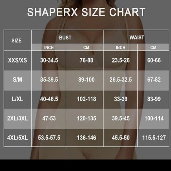 NEW Shaperx Shapewear Shape Wear Open Bust Mid Thigh Beige Size Small - Picture 6 of 7